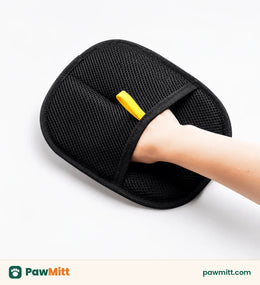 PawMitt glove on a hand